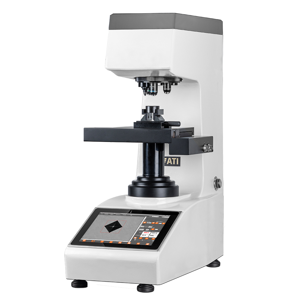 Automatic and compact hardness tester for Vickers, micro Vickers and Knoop tests