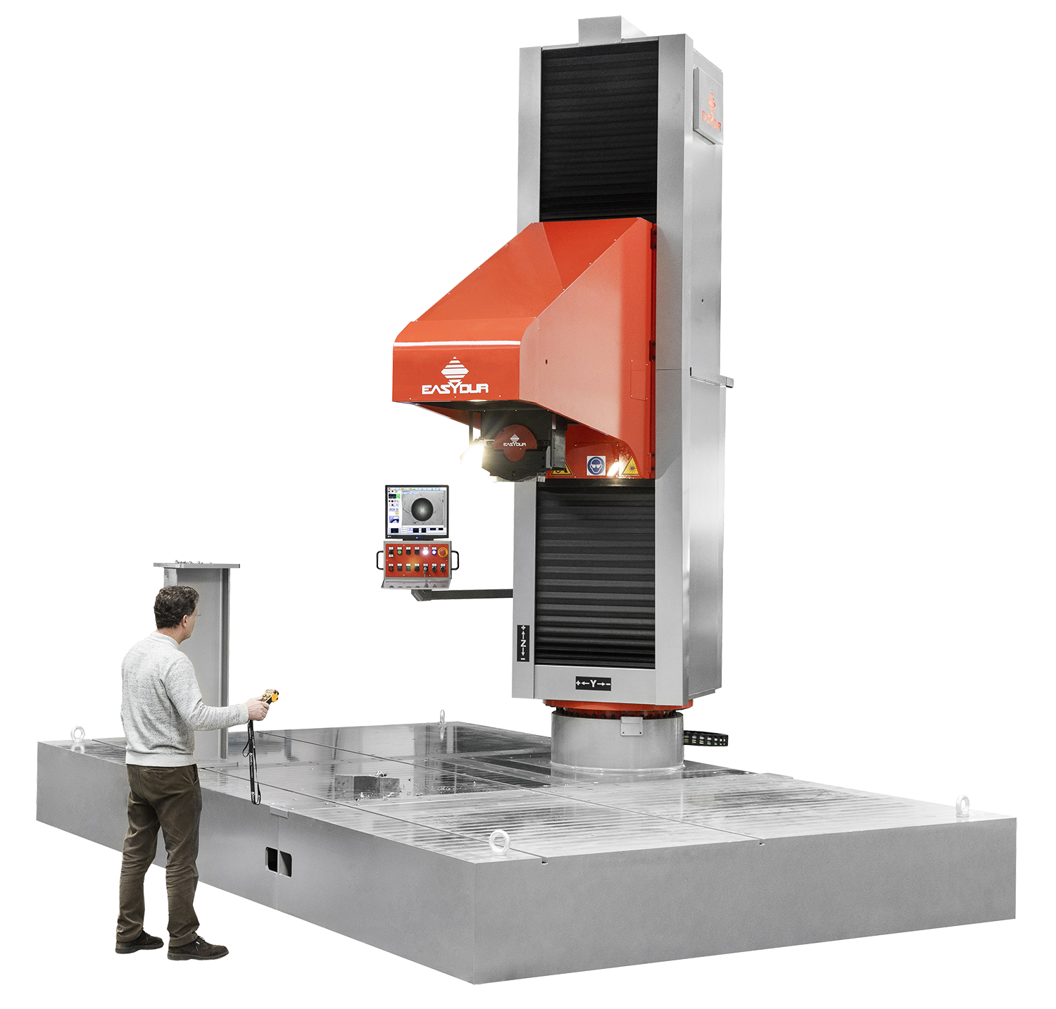 Radial Brinell hardness tester for forges, heat treatments and steel factories